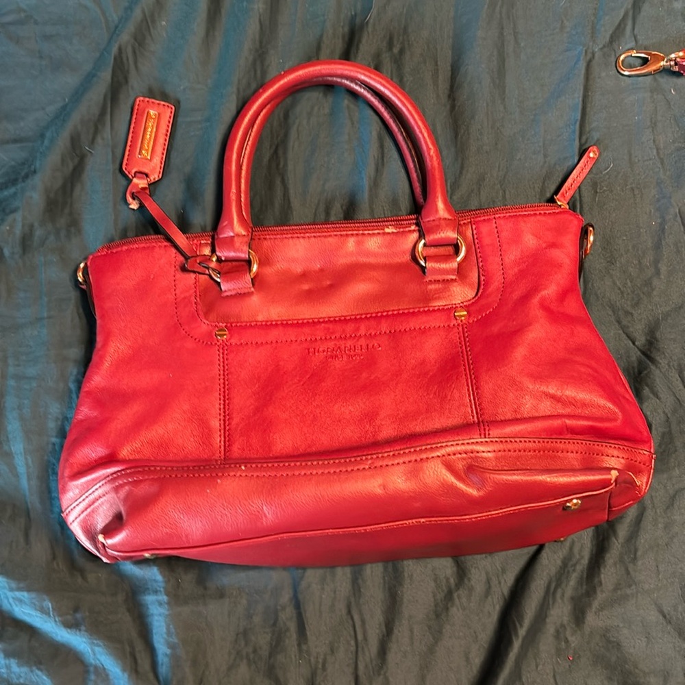 Tignanello purse in merlot.  Wear as shown.